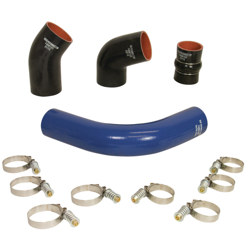 Chevrolet Duramax Intercooler Hose and Clamp Kit - BD Diesel - `01-`04